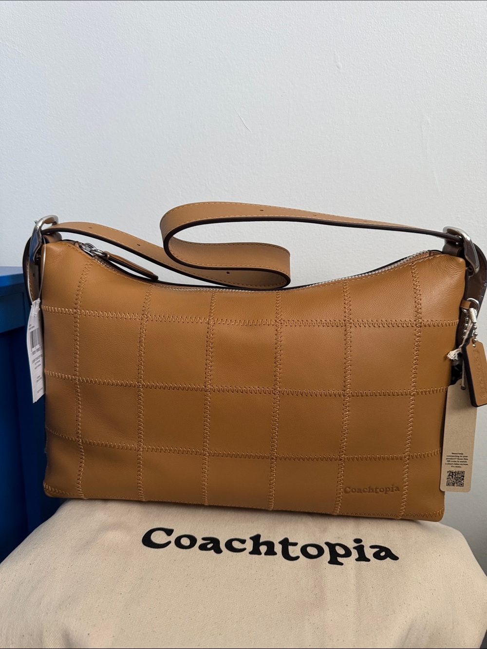 Coach- Coachtopia Honey Brown Alter/Ego Shoulder Bag